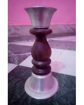 Wooden Candle Stand - Brown